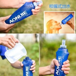 AONIJIE Lovtour Quick Shot Handheld Hydration Pack with 500ml BPA Free Collapsib...