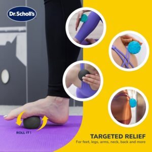 Dr. Scholl's 3-Piece Plantar Fascia Foot Therapy & Muscle Recovery Set Massage B...