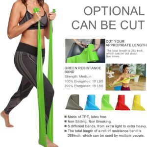 Resistance Bands Professional Bulk Rolls. Elastic Physical Therapy Band. Resista...