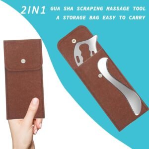 2-in-1 Stainless Steel Gua Sha Muscle Scraper Tool, Myofascial Scraping Tools fo...