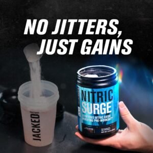 Nitric Surge Stim Free Pre Workout Powder - Caffeine Free Nitric Oxide Supplemen...