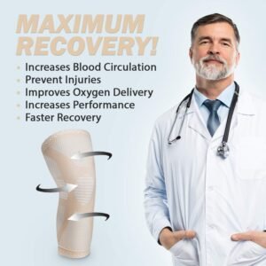 POWERLIX Leg Sleeve - Best Knee Brace for Leg Pain for Men & Women Knee Support ...