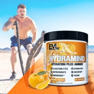Evlution Nutrition HYDRAMINO Complete Hydration Multiplier, All 6 Electrolytes, ...