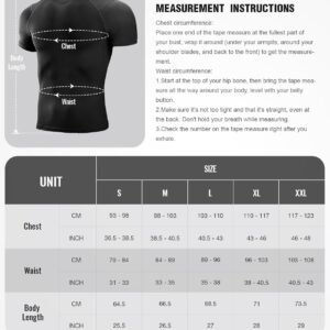 Niksa Men's Compression Shirts, Short Sleeve Athletic Compression Tops Dry Worko...