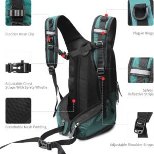 Hydration Pack, Insulated Hydration Backpack with 2L Hydration Bladder, Hiking B...