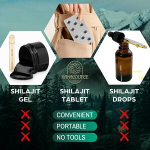 30,000 MG Shilajit Tablets, Shilajit Himalayan Organic, with Fulvic Acid & 85+ T...