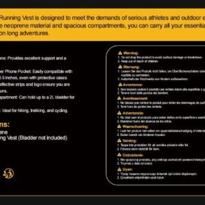 Running Vest for Women Men, Reflective Hydration Vest with Adjustable Waistband ...