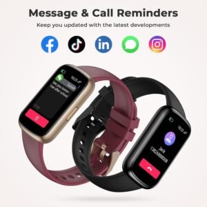 Fitness Tracker with 24/7 Heart Rate, Blood Oxygen, Sleep Monitor, 3ATM Waterpro...