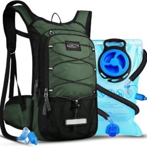 Insulated Hydration Pack Backpack with 3L BPA Free Leak-Proof Water Bladder, Kee...