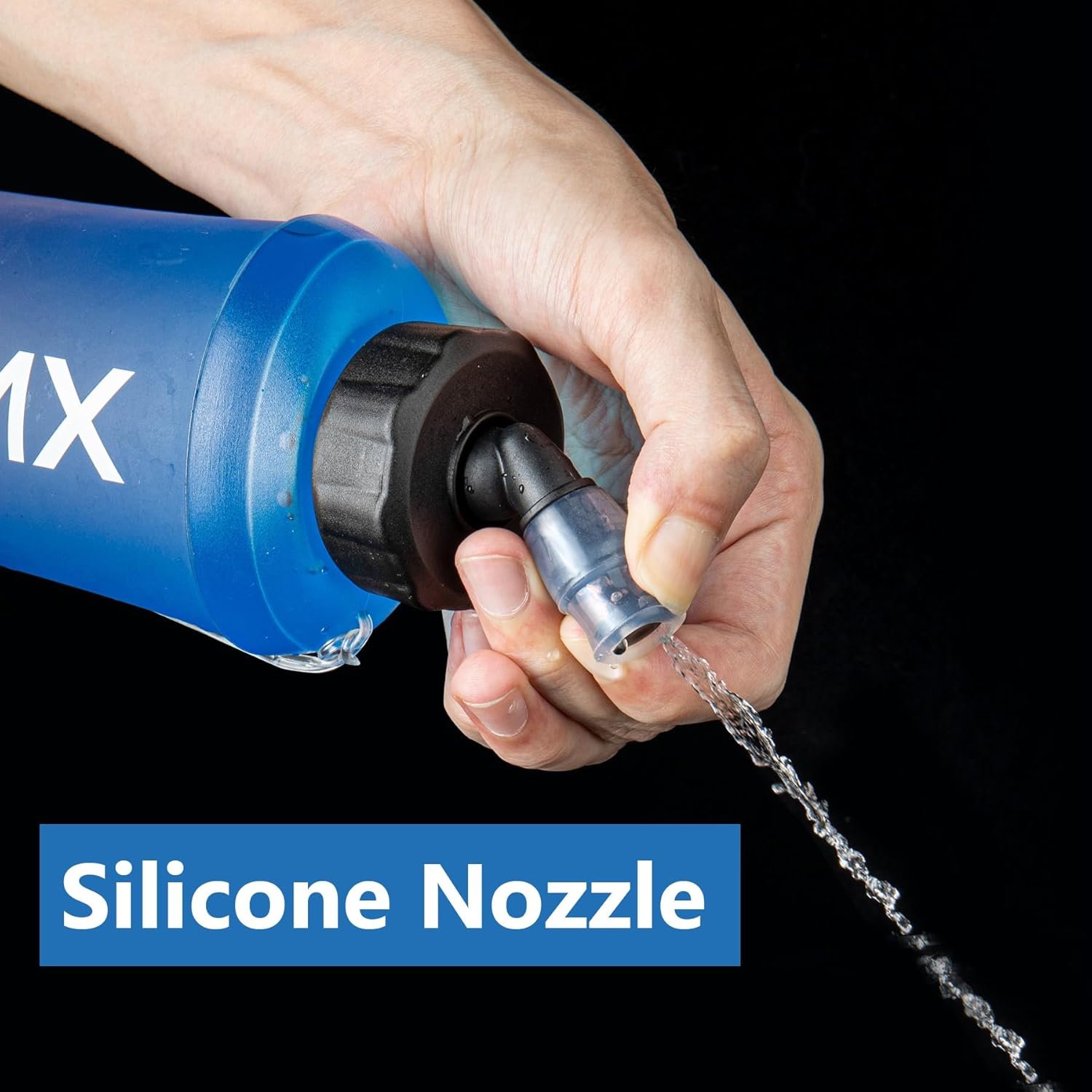 LERMX Quick Grip Chill 22 oz / 650ml TPU soft Flask Water Bottle Hydration Pack ...