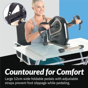 Exerpeutic 2000M Motorized Under Desk Exercise Bike - Electric Legs and Arms Ped...