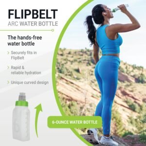 FlipBelt Portable Lightweight Running Water Bottle