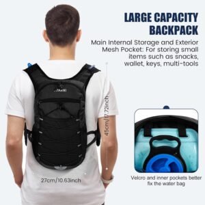 Hiking Hydration Backpack Lightweight Pack - Water Backpack with 2L Hydration Bl...