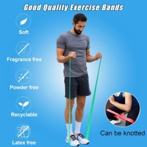 Resistance Bands for Working Out, Physical Therapy Bands, Elastic and Exercise B...