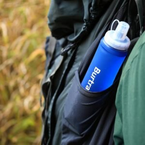 Collapsible Water Bottle Running,(500 ml/17 oz-2Pack) BPA Free TPU Soft Flask Ru...