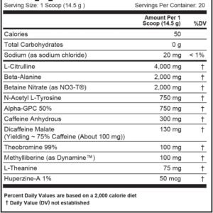 Cutler Nutrition High Stim Pre Workout Powder Prevail Rush Preworkout for Men & ...