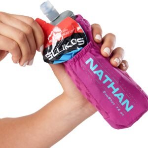 Nathan ExoDraw & ExoShot 2.0 Flask, Handheld Water Bottle for Marathons, Hiking,...