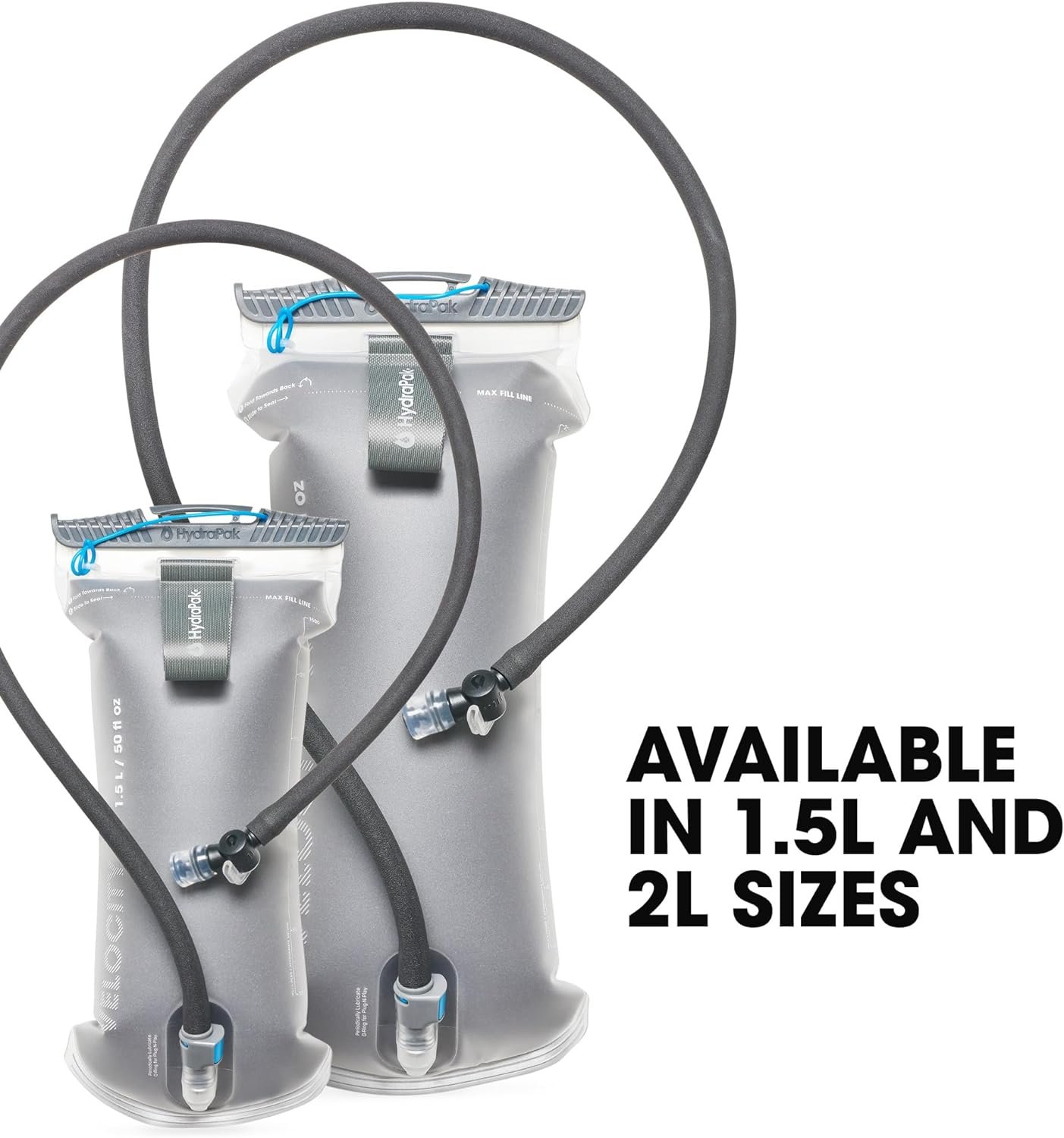 HydraPak Velocity IT (1.5L or 2L Hydration Reservoir) - Insulated Water Bladder/...