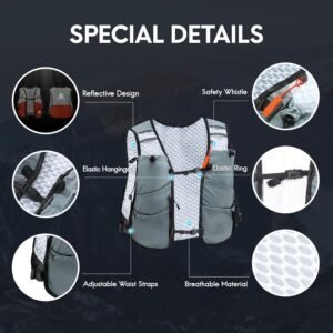 Haimont Running Hydration Vest Pack 5L Lightweight Run Water Vest, Adjustable Hy...