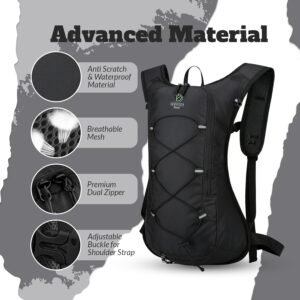 Hydration Pack with 2L Water Bladder - Includes Storage Compartments - Ideal for...