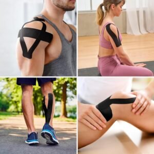 Kinesiology Tape, Adhesive Athletic Sports Elastic Tape Therapy Recovery Muscle ...