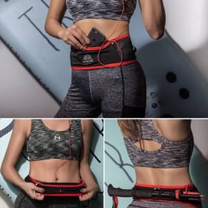 AONIJIE Running Belt Fanny Pack with 250ml Soft Water Bottle Flask for Women Men...