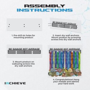 Medal Hanger Display Rack Frame – Stainless Steel Medal Holder for Sports