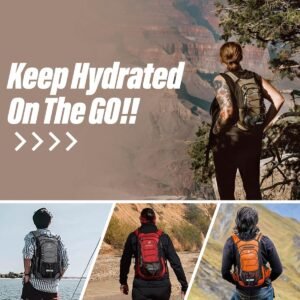 Hydration Backpack with 3L Bladder for Men & Women, Daypack with Thermal Insulat...