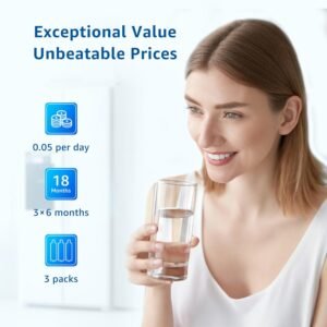 Filterlogic DA97-17376B Refrigerator Water Filte, Replacement for Samsung® HAF-Q...