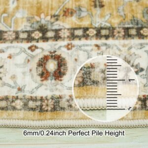 Washable Runner Rug 2x12 - Hallway Runner Rug Kitchen Rugs and Mats Non Skid Was...