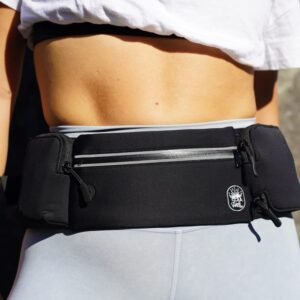 Running Belt with Water Bottle Holder - Waist Bag With Extender for Jogging, Hik...