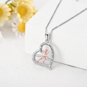 Sterling Silver S925 Ballet/Violinists/Gymnastics/Cello/Runner/Tennis/Piano Neck...