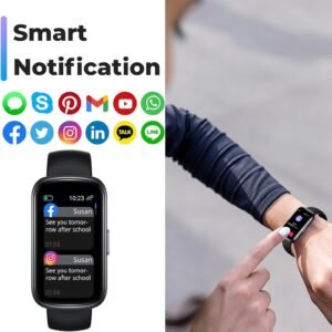 Fitness Tracker Watch with Heart Rate Monitor, 3ATM Waterproof Smart Watch, Heal...