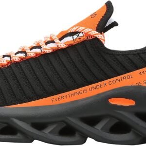 FUSHITON Men’s Walking Tennis Shoes Fashion Sneakers Jogging Running Shoes Breat...