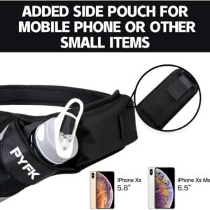 PYFK Running Belt Hydration Waist Pack with Water Bottle Holder for Men Women Wa...