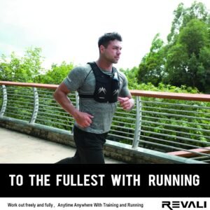 REVALI Running Vest, USA Original Patent, Zip Reflective Running Vests with 500m...