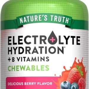 Nature's Truth Electrolyte Tablets | 60 Count | Non-GMO & Gluten Free Chewable S...