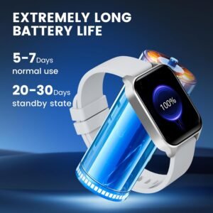 Smart Waterproof Watch V22- Compatible with iPhone & Android, Fitness Tracker, H...