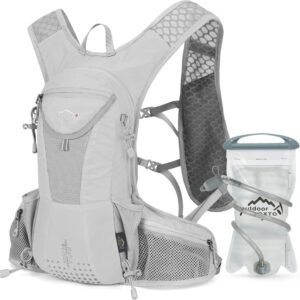 Hydration Pack Backpack, Lightweight Water Backpack with 2L Leakproof Hydration ...