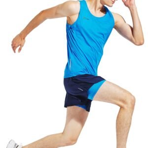 Men's Running Tank Top Ultra Lightweight Marathon Singlet Shirts Dry Fit Workout...