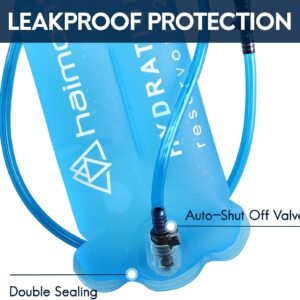 Haimont Hydration Bladder, 2L Water Bladder for Hiking Backpack, TPU Leak-Proof ...