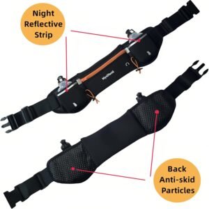 Hydration Running Belt with Water Bottles Phone Holder,Running Fanny Pack Bag Es...