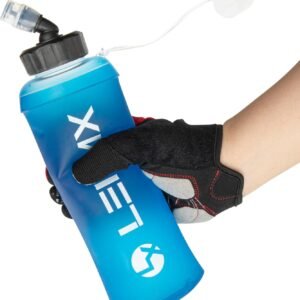 LERMX Quick Grip Chill 22 oz / 650ml TPU soft Flask Water Bottle Hydration Pack ...