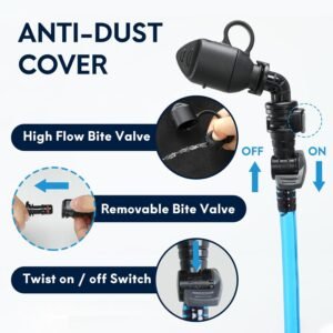 Haimont Hydration Bladder, 2L Water Bladder for Hiking Backpack, TPU Leak-Proof ...