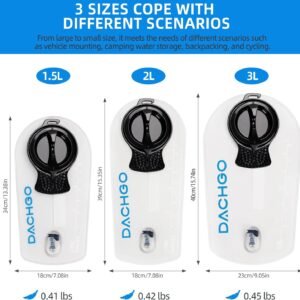 Hydration Bladder, 1.5L 2L 3L Water Bladder for Hiking Backpack, BPA-Free & Tast...