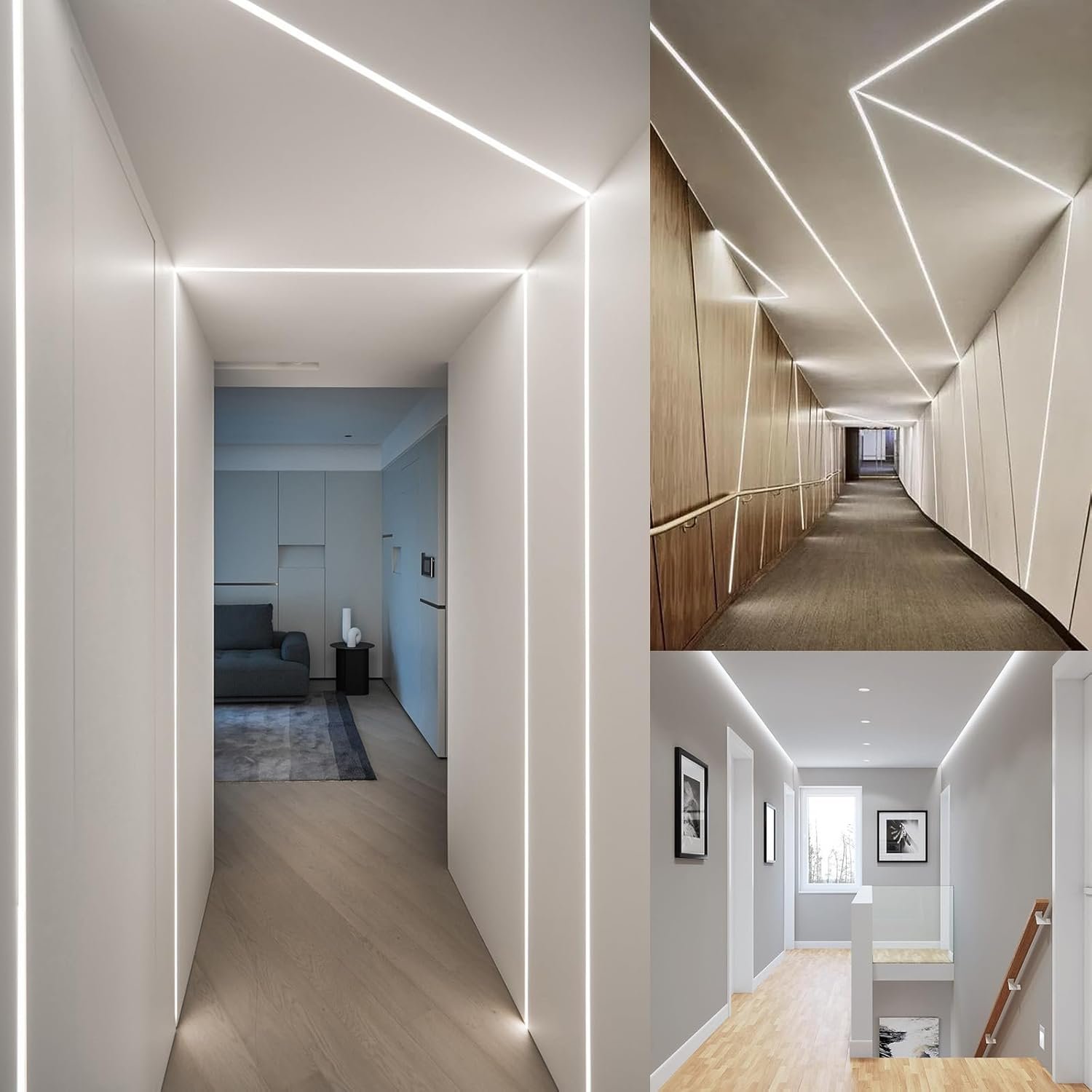 24V 32.8ft/10M WS2811 IC COB LED Strip Lights Cool White 6000K Addressable Runni...