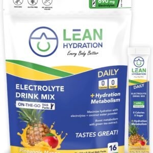 Daily Electrolyte Packets Drink Mix | Zero Calories, Zero Sugar Plus Vitamins, M...