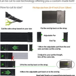 AiRunTech Fanny Pack with Water Bottle Holder for Running Walking Hiking No-Boun...