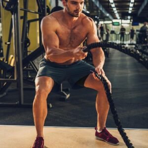 CANGHPGIN Mens 2 in 1 Workout Shorts Quick Dry Gym Running Shorts Men Sports Exe...