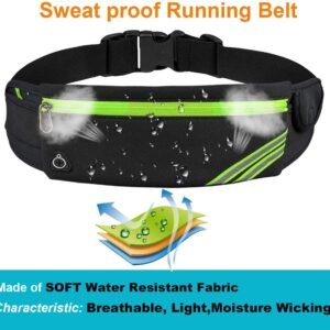 Slim Running Belt Fanny Pack,Waist Pack Bag for Hiking Cycling Workout,Reflectiv...